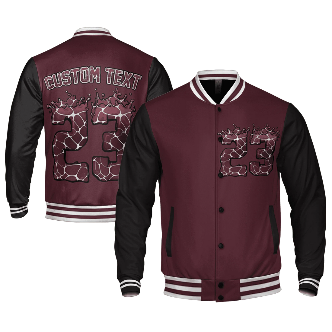 VaporMax-Night-Maron-Burgundy-Varsity-Match-23-Spatter-Custom