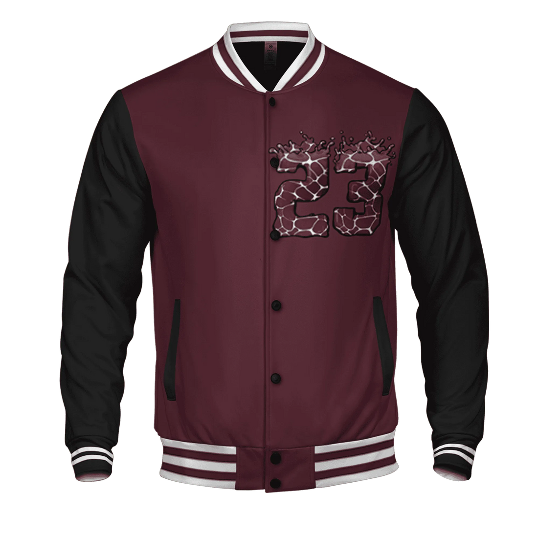 VaporMax-Night-Maron-Burgundy-Varsity-Match-23-Spatter-Custom