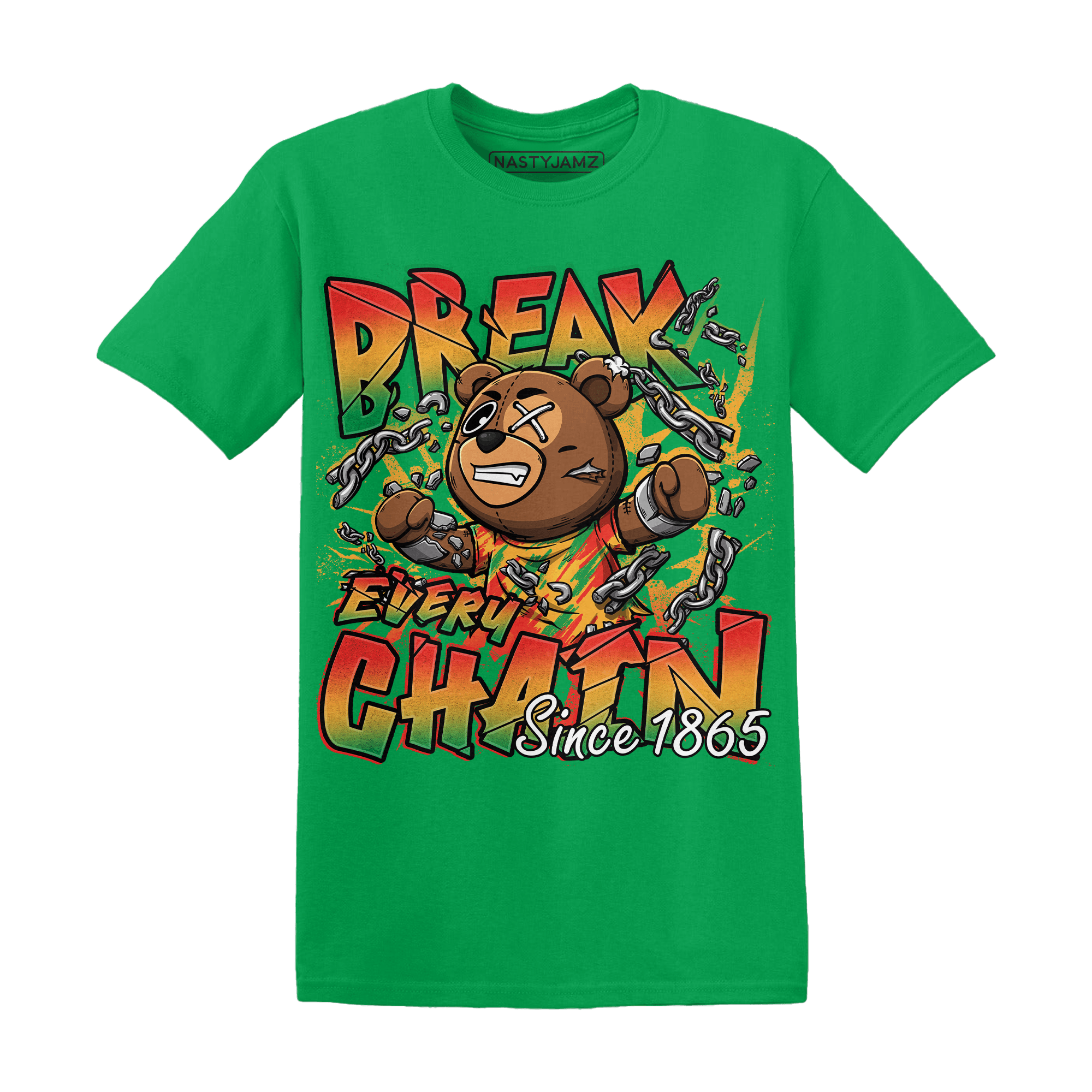 BER Break Chain Juneteeth T Shirt - NastyJamz