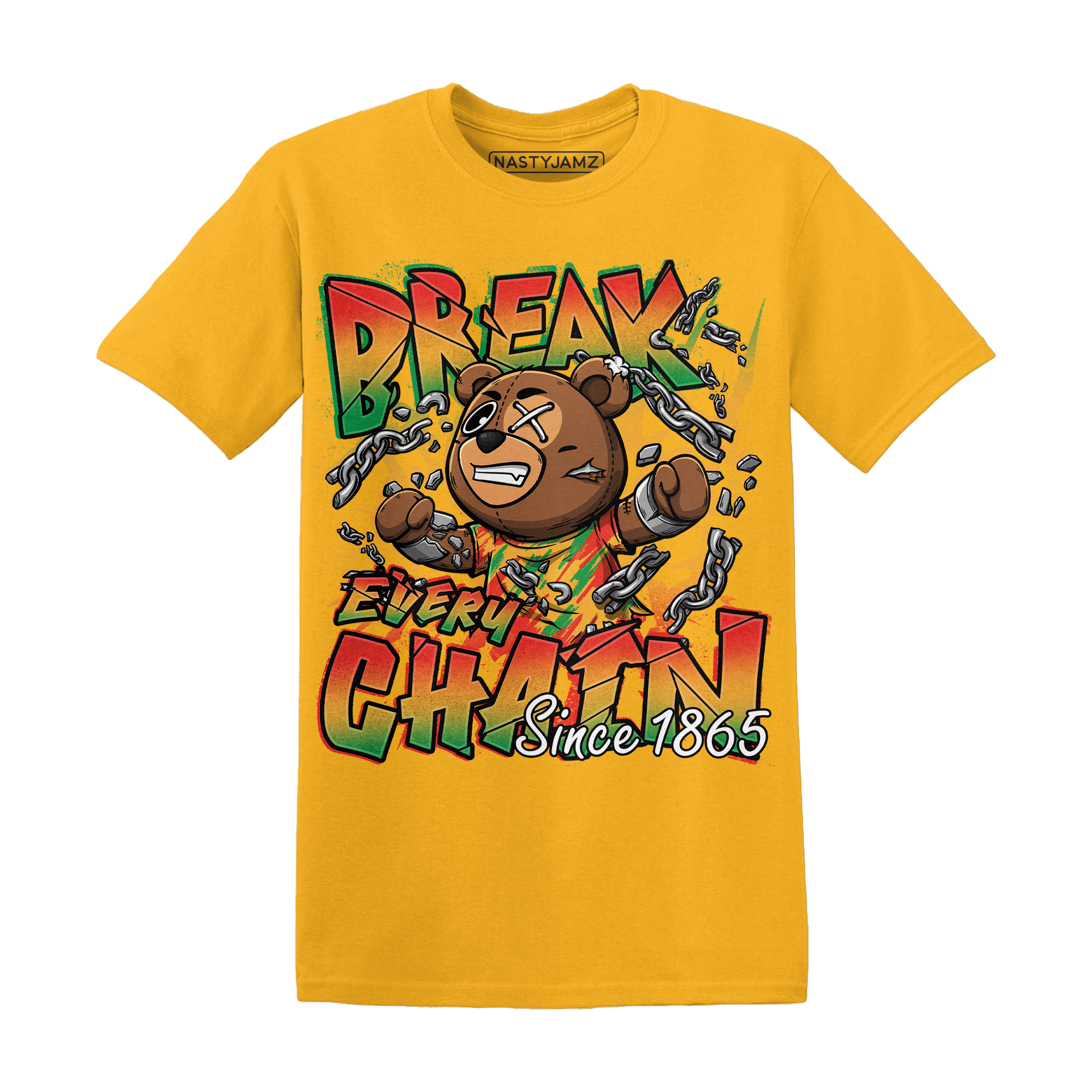 BER Break Chain Juneteeth T Shirt - NastyJamz