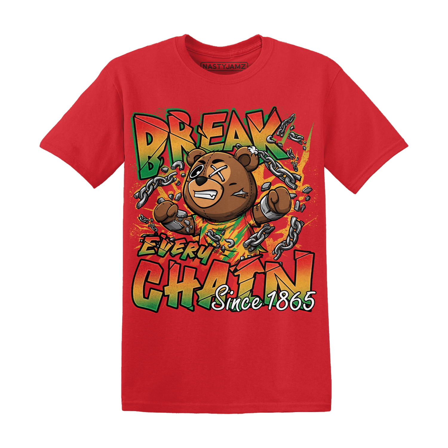 BER Break Chain Juneteeth T Shirt - NastyJamz