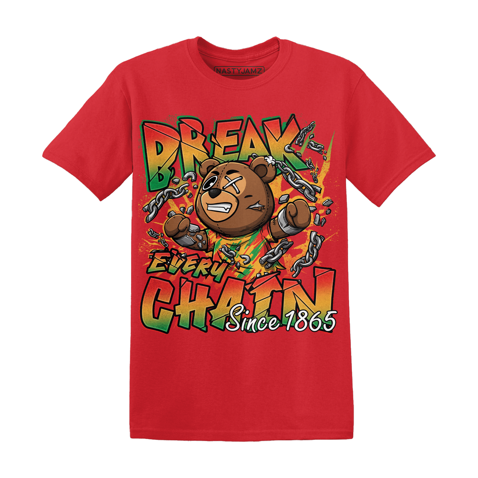 BER Break Chain Juneteeth T Shirt - NastyJamz