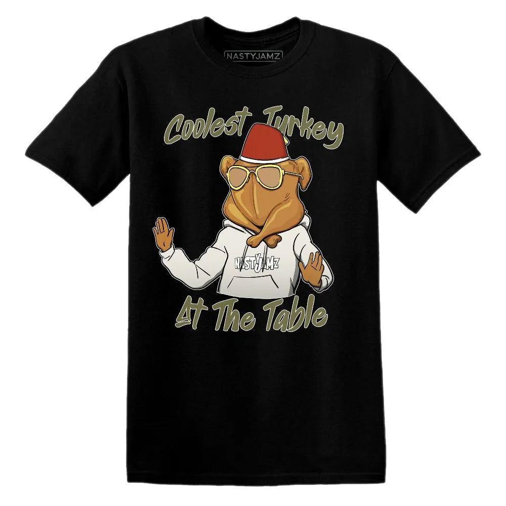 Coolest Turkey AJ 1 Medium Olive NastyJamz Website T-Shirt 2D