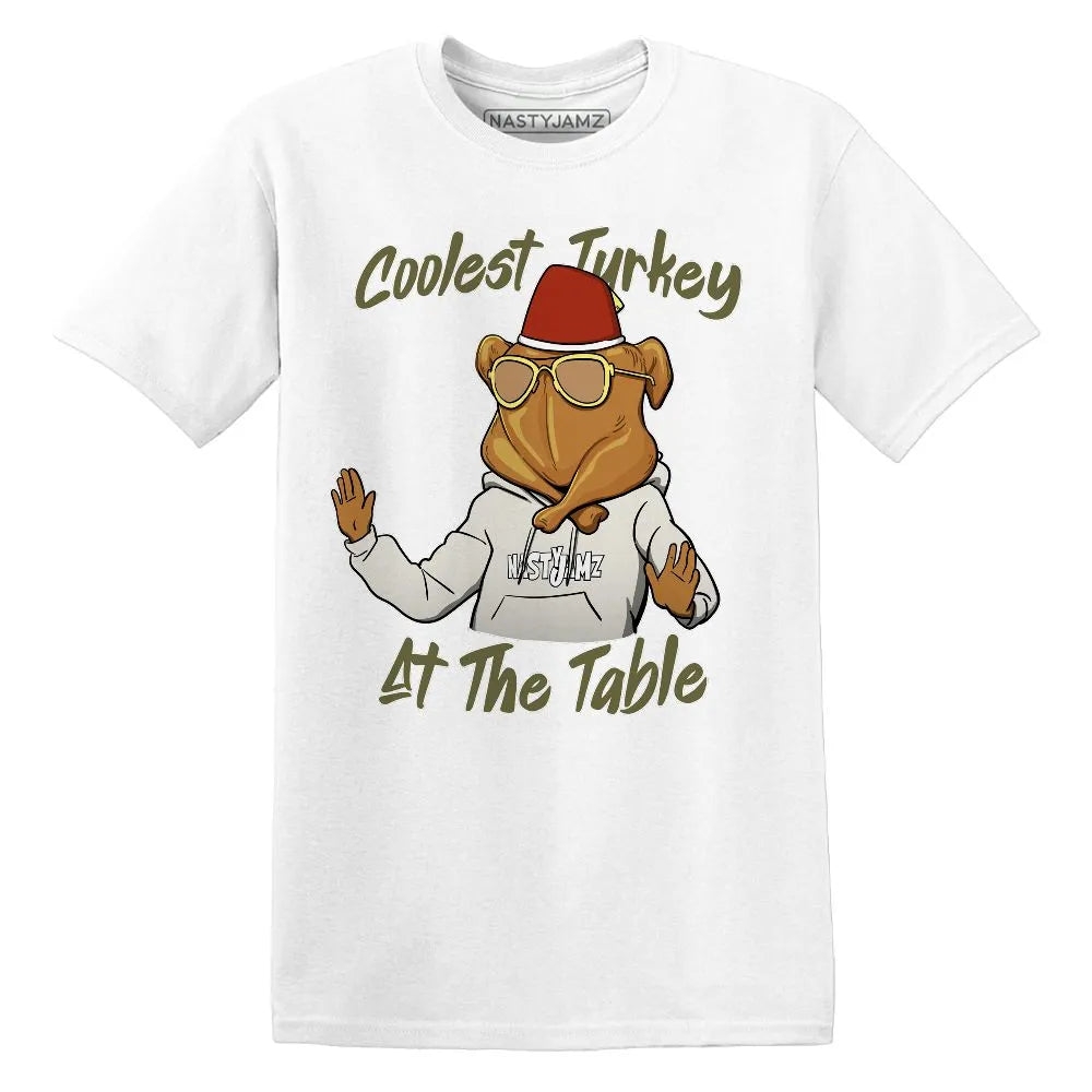 Coolest Turkey AJ 1 Medium Olive NastyJamz Website T-Shirt 2D