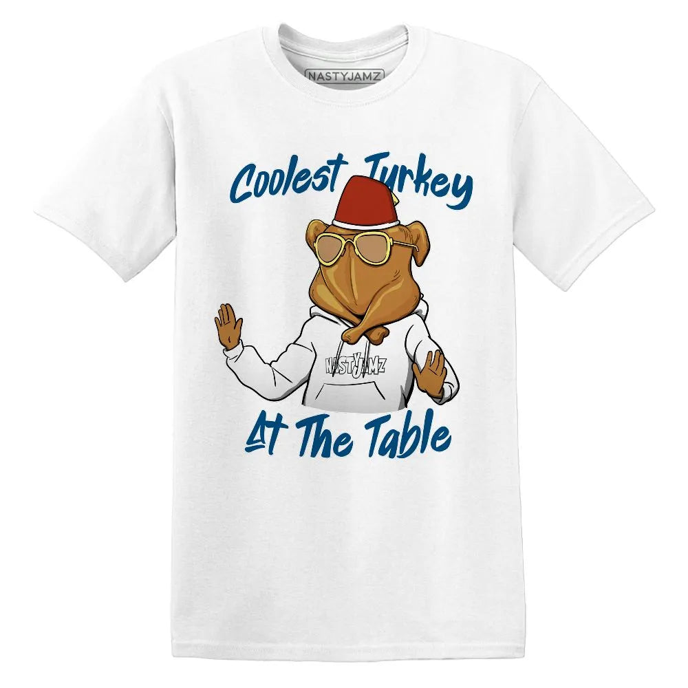 Coolest Turkey AJ 4 Industrial Blue NastyJamz Website T-Shirt 2D