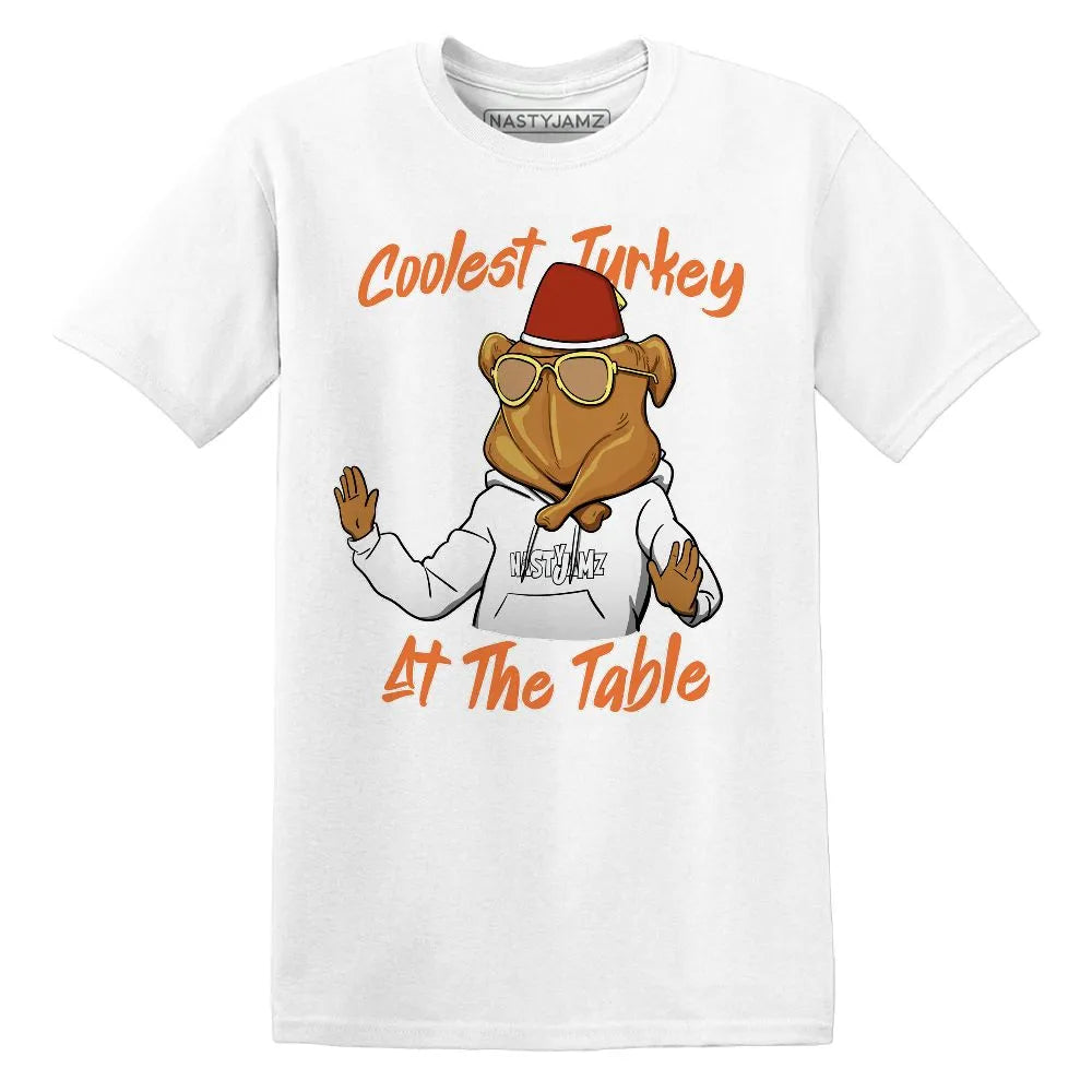 Coolest Turkey AM TW White Orange NastyJamz Website T-Shirt 2D