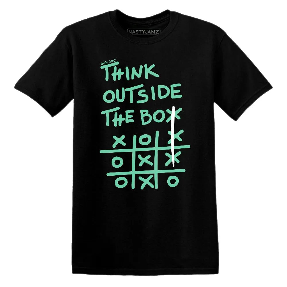 Think Outside The Box AJ 1 Green Glow NastyJamz Website T-Shirt 2D
