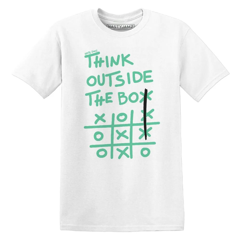 Think Outside The Box AJ 1 Green Glow NastyJamz Website T-Shirt 2D