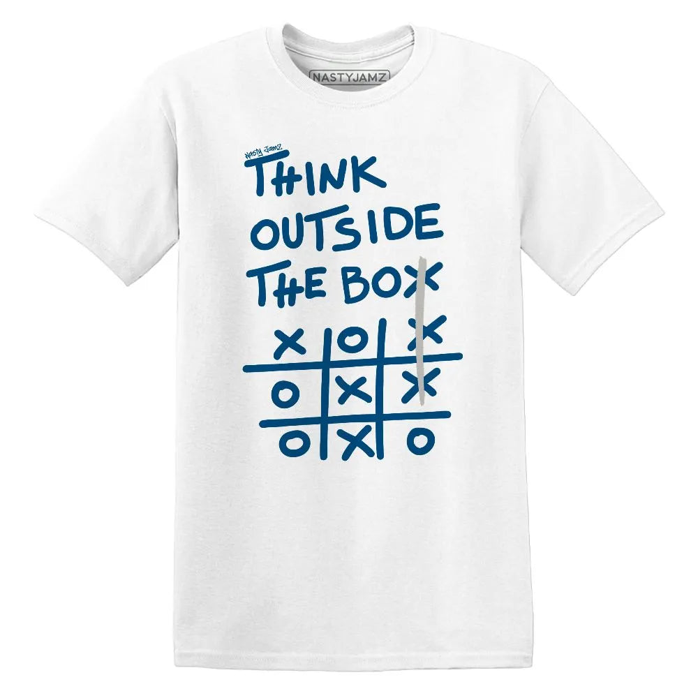 Think Outside The Box AJ 4 Industrial Blue NastyJamz Website T-Shirt 2D