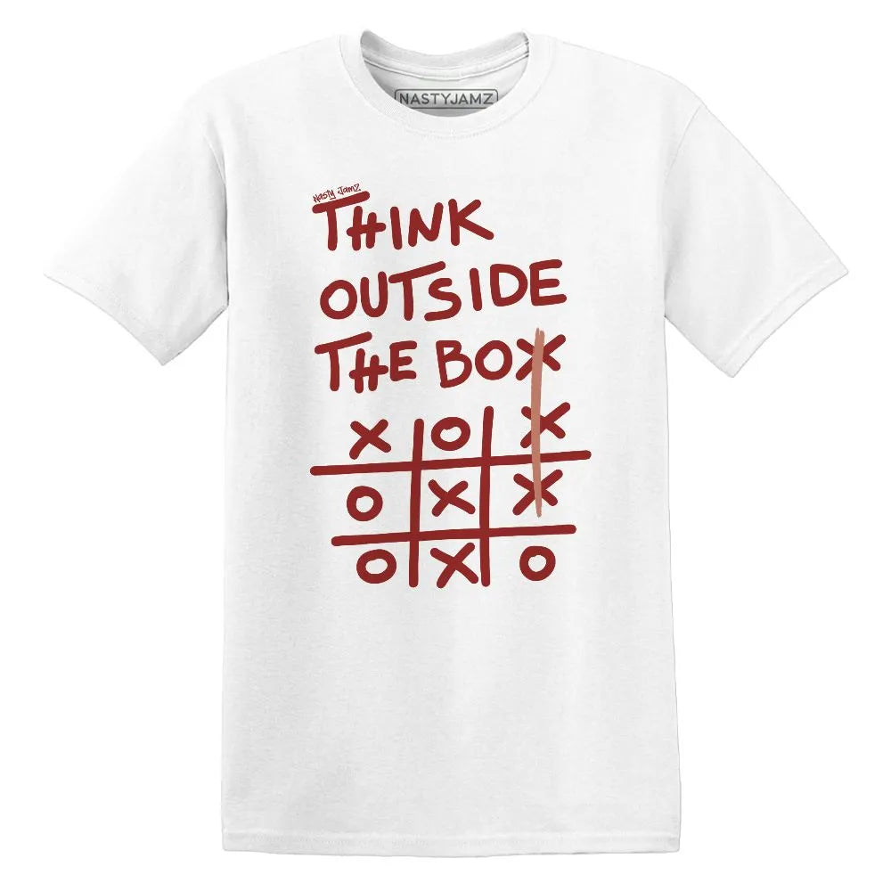 Think Outside The Box AJ 13 Dune Red NastyJamz Website T-Shirt 2D