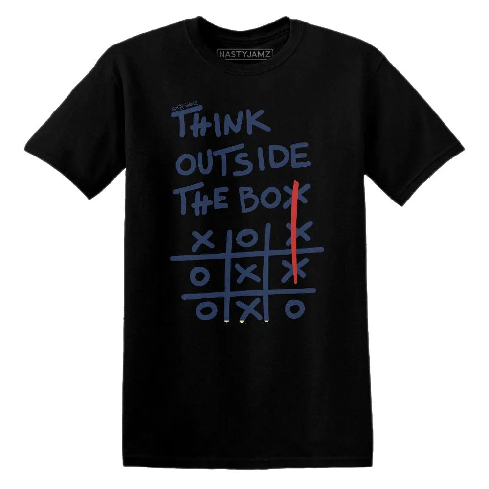 Think Outside The Box VaporMax Gold Navy Midnight NastyJamz Website T-Shirt 2D