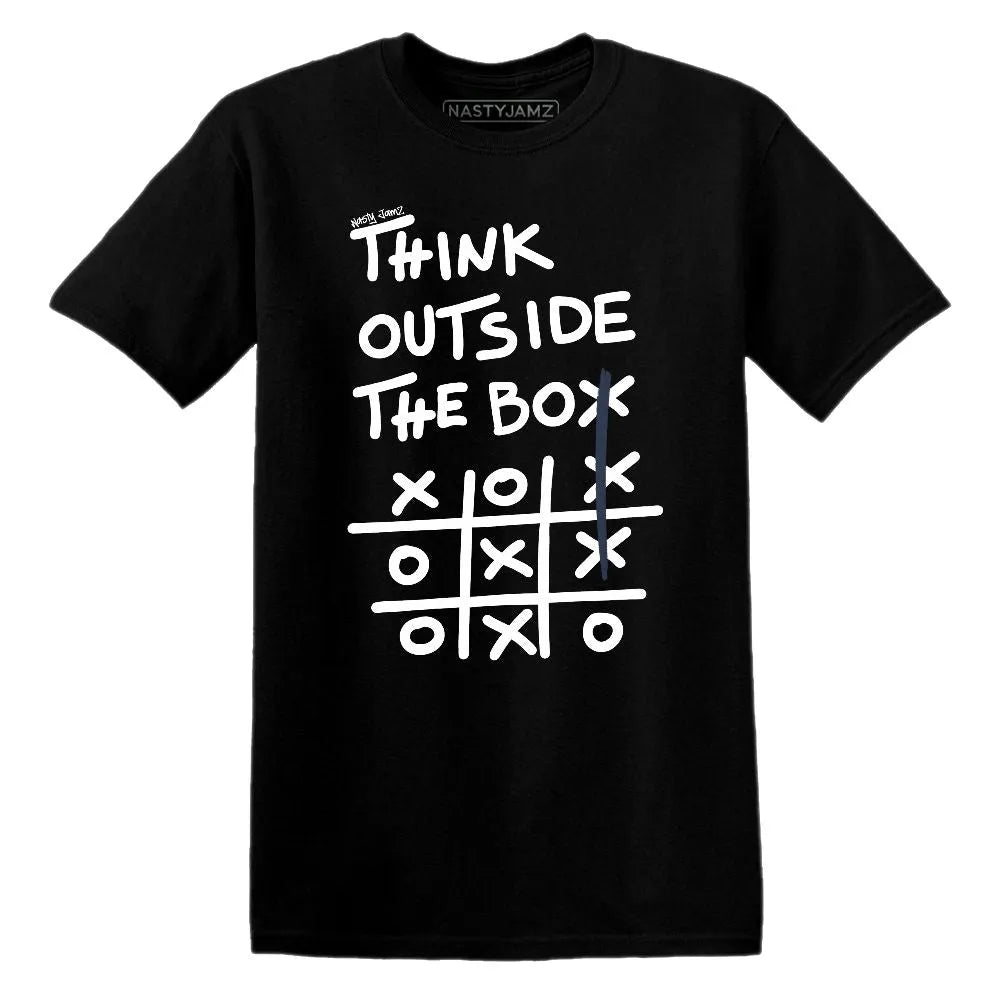 Think Outside The Box AJ 6 White Navy NastyJamz Website T-Shirt 2D