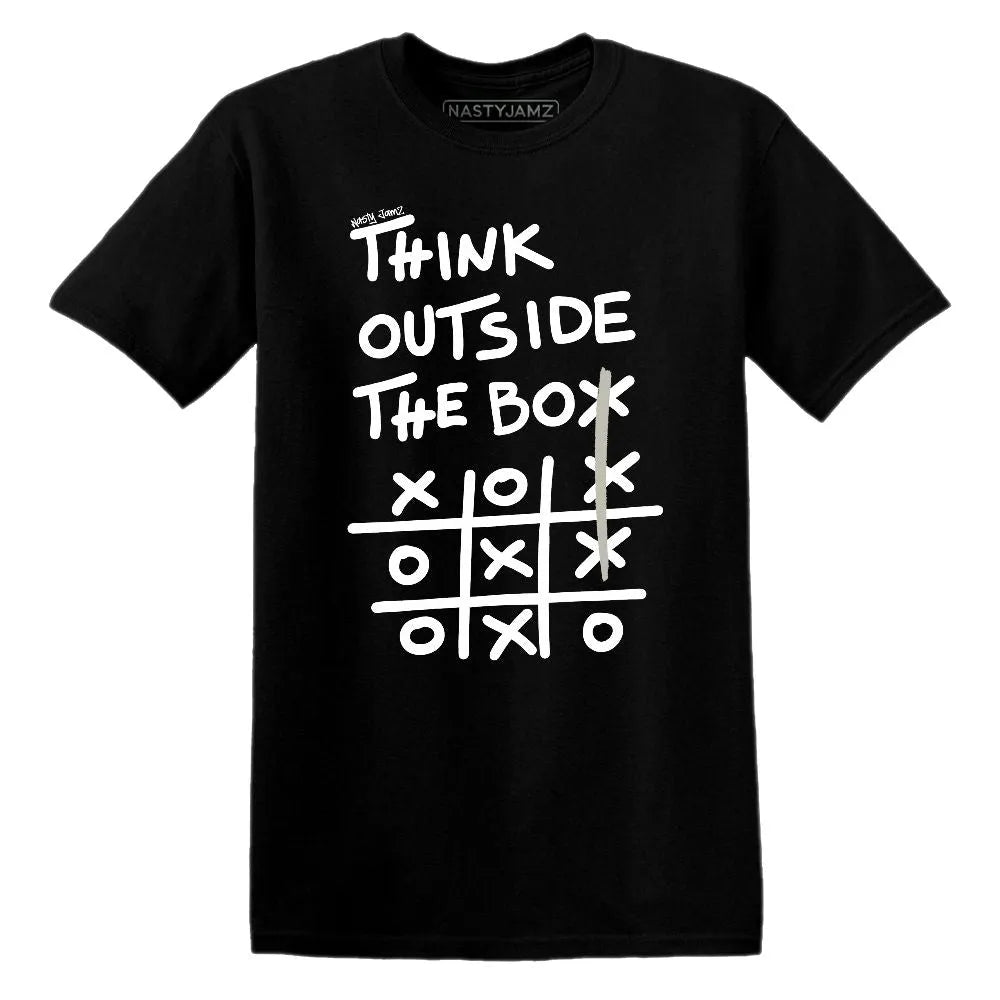 Think Outside The Box AJ 4 White Thunder NastyJamz Website T-Shirt 2D