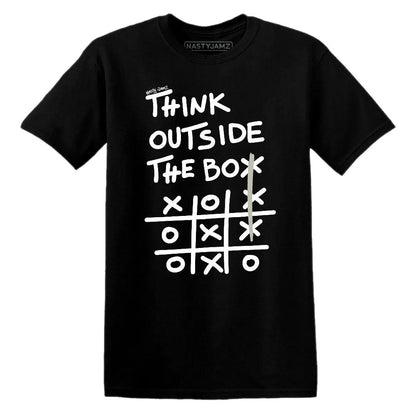 Think Outside The Box AJ 4 White Thunder NastyJamz Website T-Shirt 2D