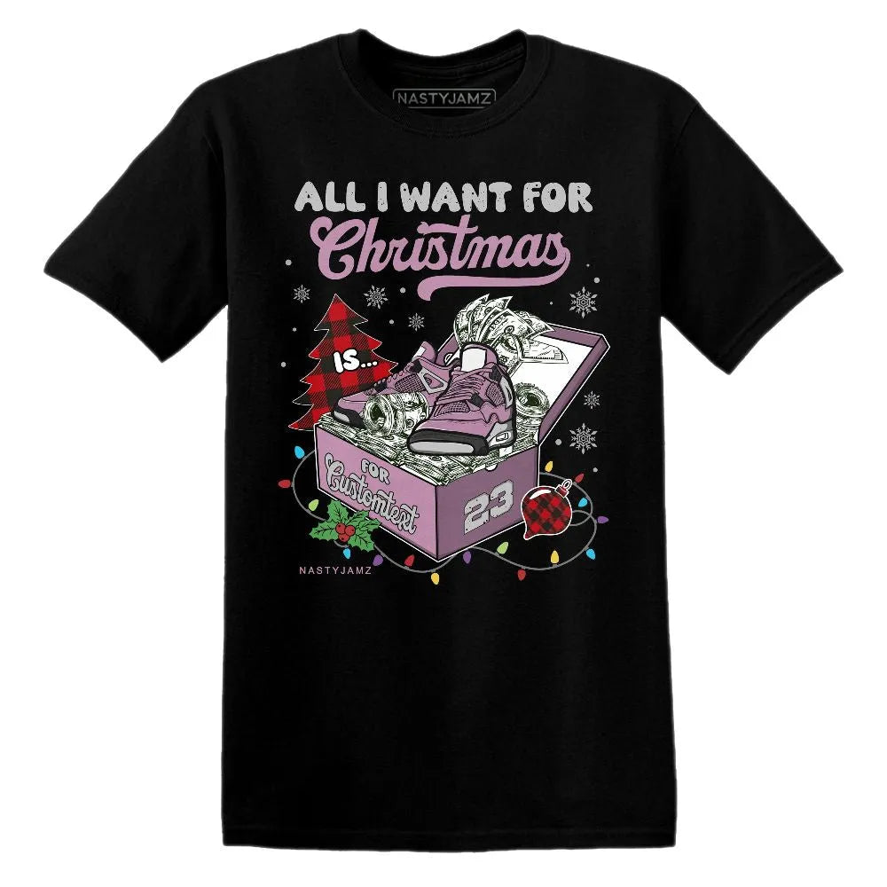 Dollar Sneaker Box Christmas AJ 4 Orchid NastyJamz Website T-Shirt 2D