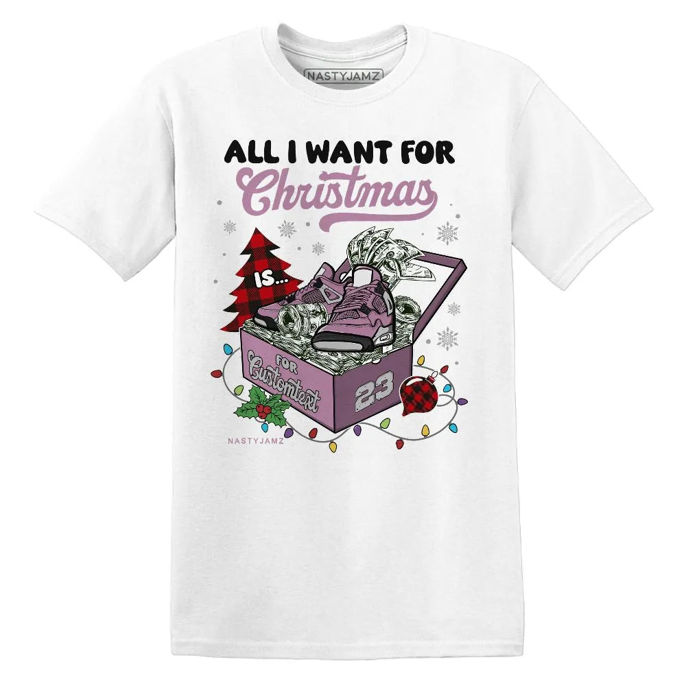 Dollar Sneaker Box Christmas AJ 4 Orchid NastyJamz Website T-Shirt 2D