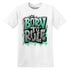 Born To Rule AJ 3 Green Glow NastyJamz Website T-Shirt 2D
