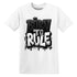 Born To Rule AJ 4 White Thunder NastyJamz Website T-Shirt 2D