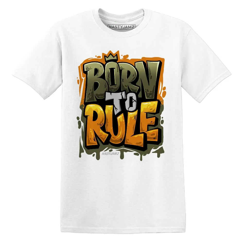Born To Rule AJ 5 Olive NastyJamz Website T-Shirt 2D