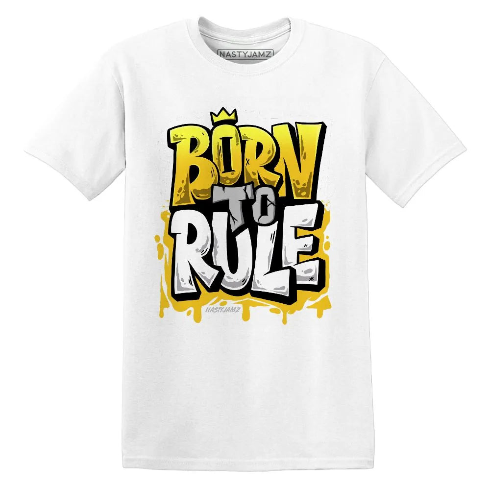 Born To Rule AJ 6 Yellow Ochre NastyJamz Website T-Shirt 2D