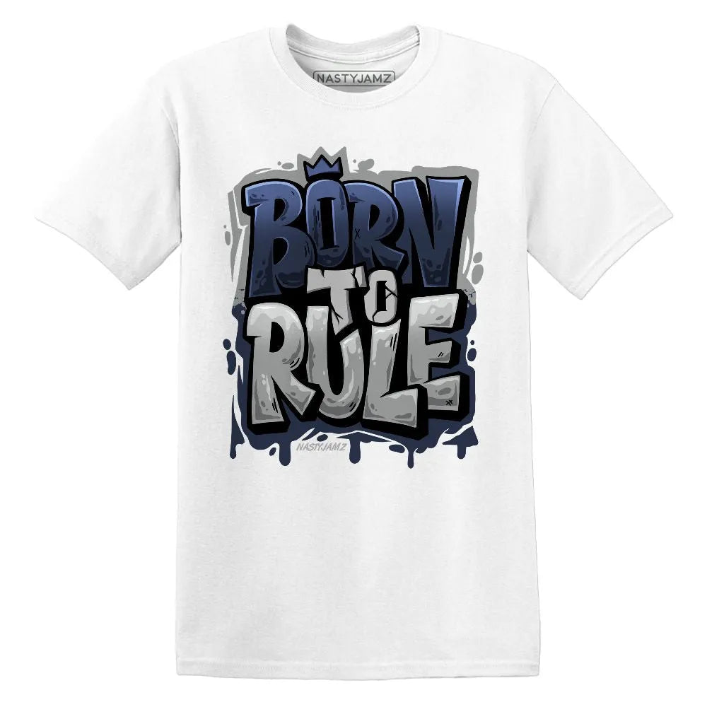Born To Rule VaporMax Metallic Navy Midnight NastyJamz Website T-Shirt 2D