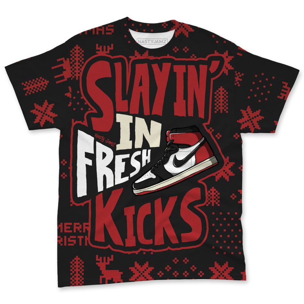 Black-Toe-Reimagined-1s-NastyJamz-T-Shirt-Match-Slayin-Kicks-All-Over-Print