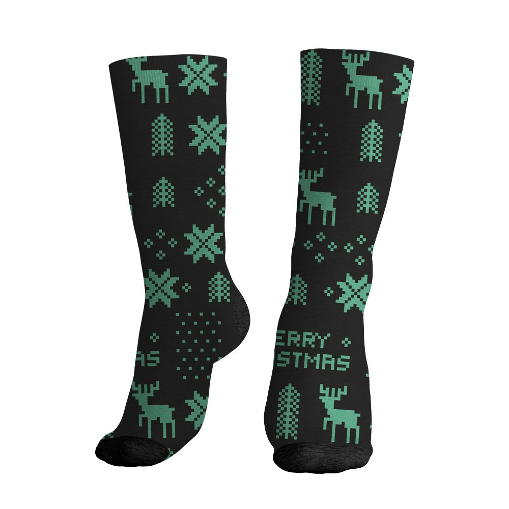 AJ-3-Green-Glow-NastyJamz-Socks-Match-Slayin-Kicks-All-Over-Print