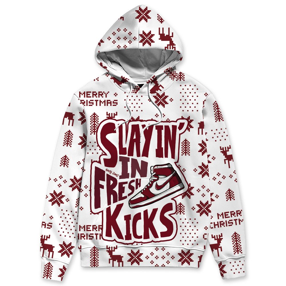 White-Team-Red-1s-NastyJamz-Hoodie-Match-Slayin-Kicks-All-Over-Print