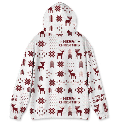 White-Team-Red-1s-NastyJamz-Hoodie-Match-Slayin-Kicks-All-Over-Print