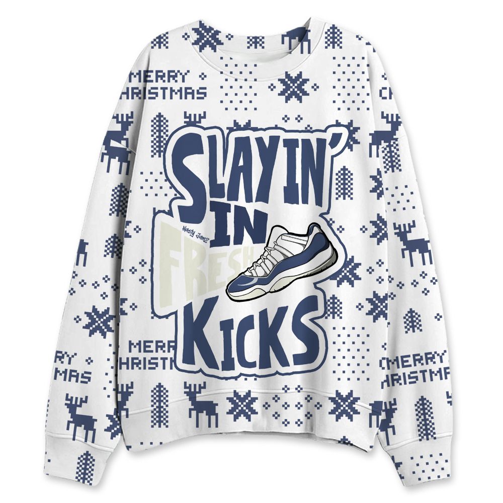 Low-Diffused-Blue-11s-NastyJamz-Sweatshirt-Match-Slayin-Kicks-All-Over-Print