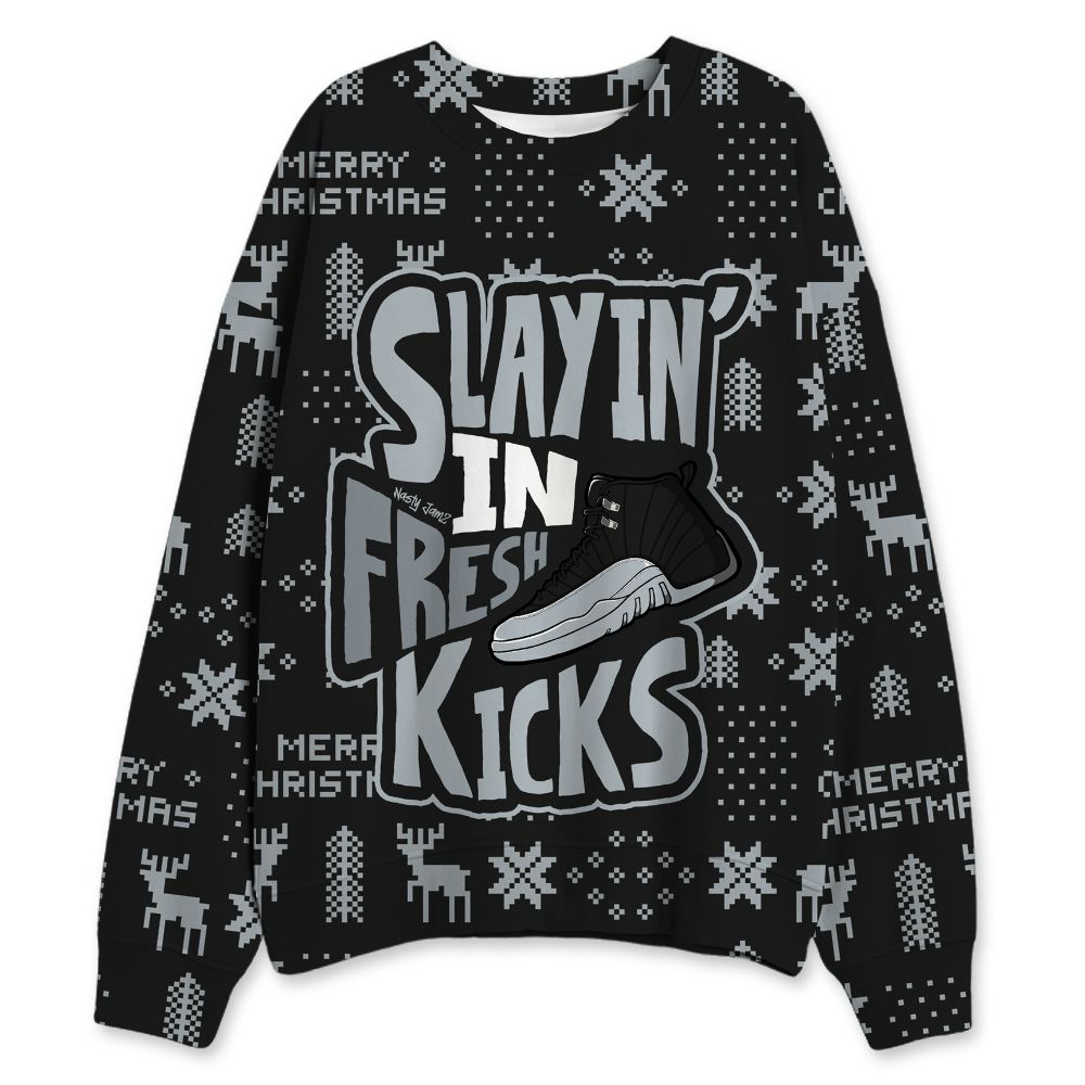 Wolf-Grey-12s-NastyJamz-Sweatshirt-Match-Slayin-Kicks-All-Over-Print