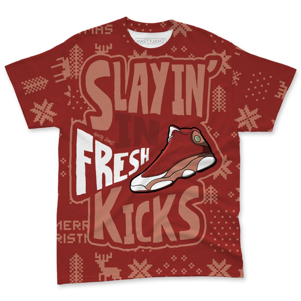 Dune-Red-13s-NastyJamz-T-Shirt-Match-Slayin-Kicks-All-Over-Print