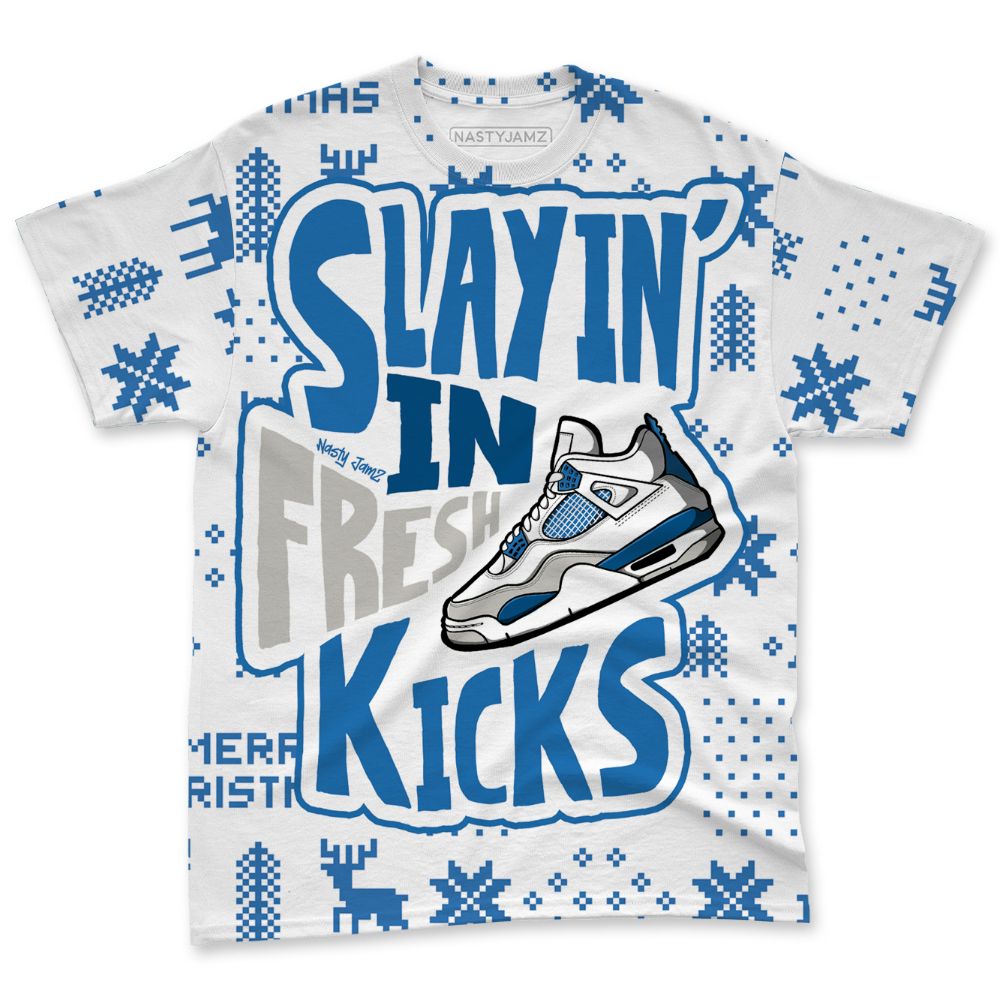Industrial-Blue-4s-NastyJamz-T-Shirt-Match-Slayin-Kicks-All-Over-Print