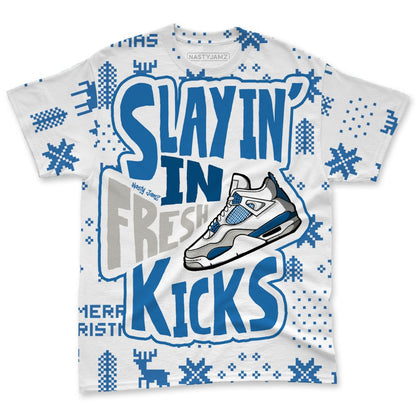 Industrial-Blue-4s-NastyJamz-T-Shirt-Match-Slayin-Kicks-All-Over-Print
