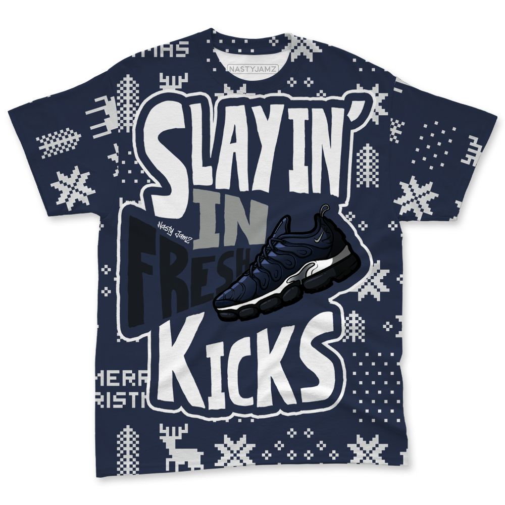 VaporMax-Metallic-Navy-Midnight-NastyJamz-T-Shirt-Match-Slayin-Kicks-All-Over-Print