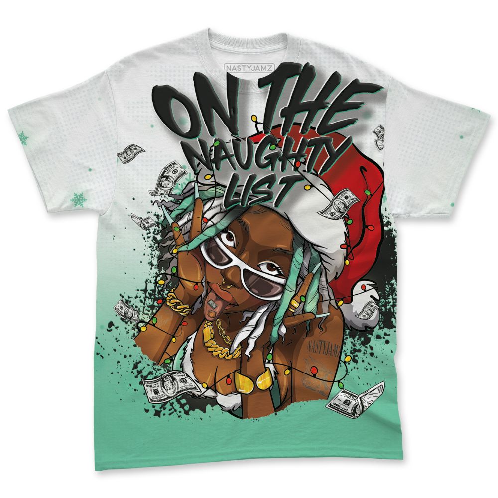 Green-Glow-1s-NastyJamz-T-Shirt-Match-Smas-Naughty-List-All-Over-Print