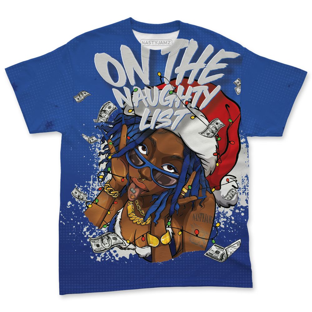 VaporMax-Game-Royal-Blue-NastyJamz-T-Shirt-Match-Smas-Naughty-List-All-Over-Print