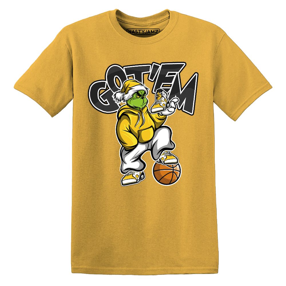 Yellow-Ochre-6s-NastyJamz-Premium-T-Shirt-Match-Grinchmas-Got-Em