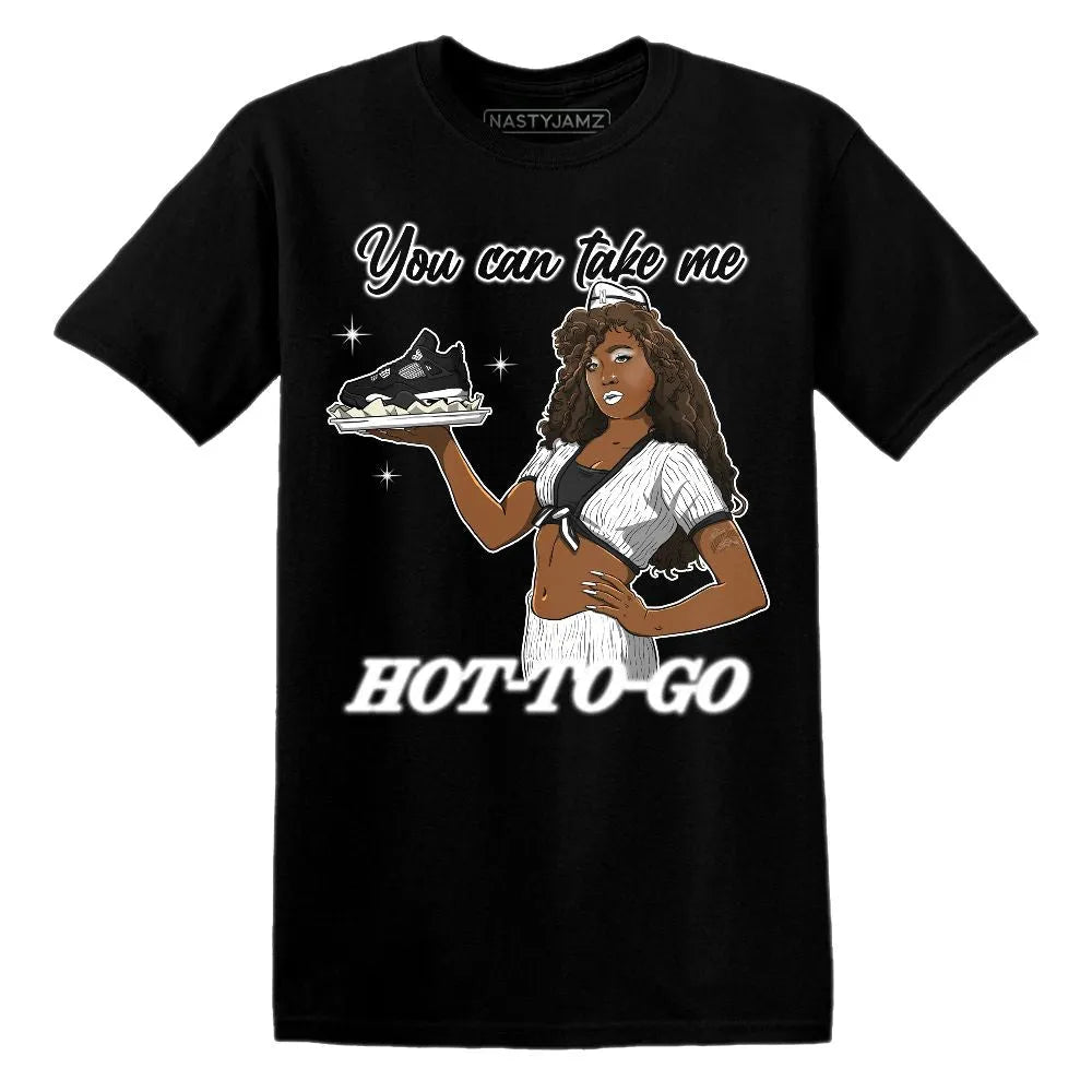 Ready To Go AJ 4 White Thunder NastyJamz Website T-Shirt 2D