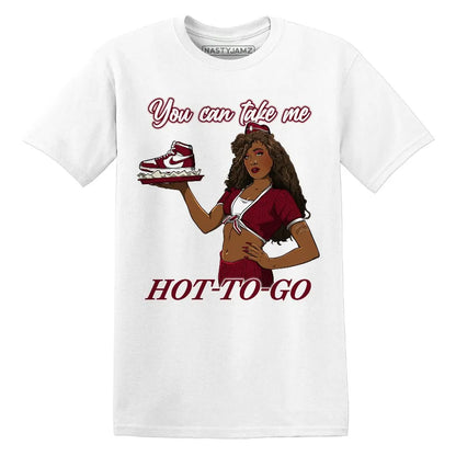 Ready To Go AJ 1 White Team Red NastyJamz Website T-Shirt 2D
