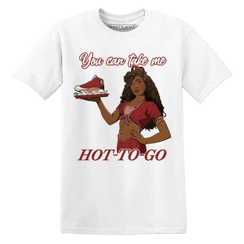 Ready To Go AJ 13 Dune Red NastyJamz Website T-Shirt 2D