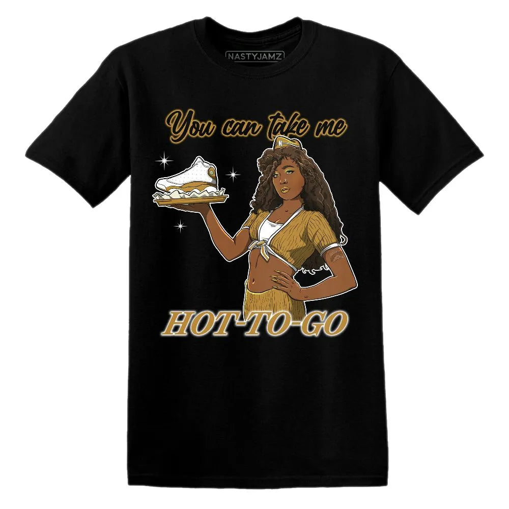 Ready To Go AJ 13 Wheat NastyJamz Website T-Shirt 2D