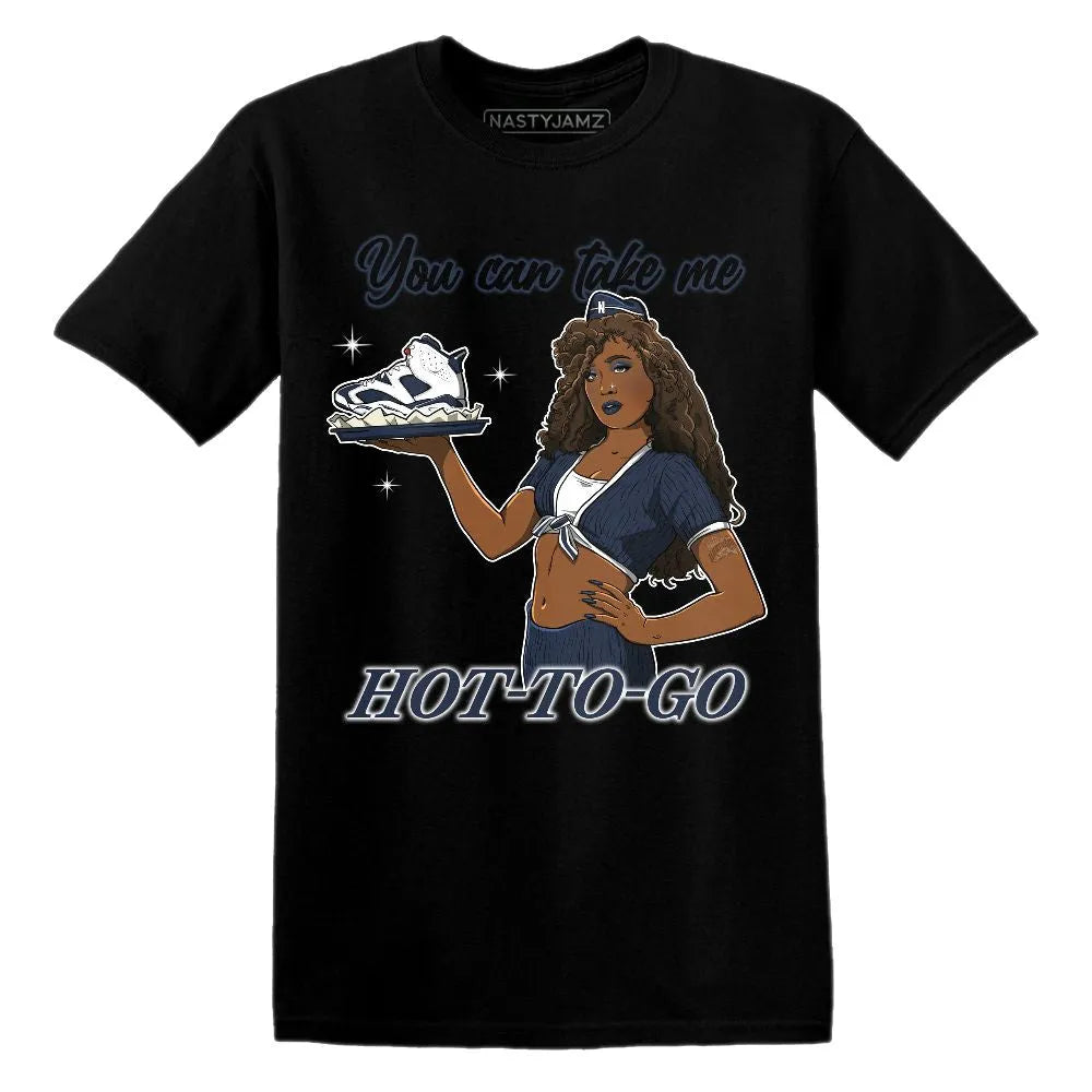 Ready To Go AJ 6 White Navy NastyJamz Website T-Shirt 2D