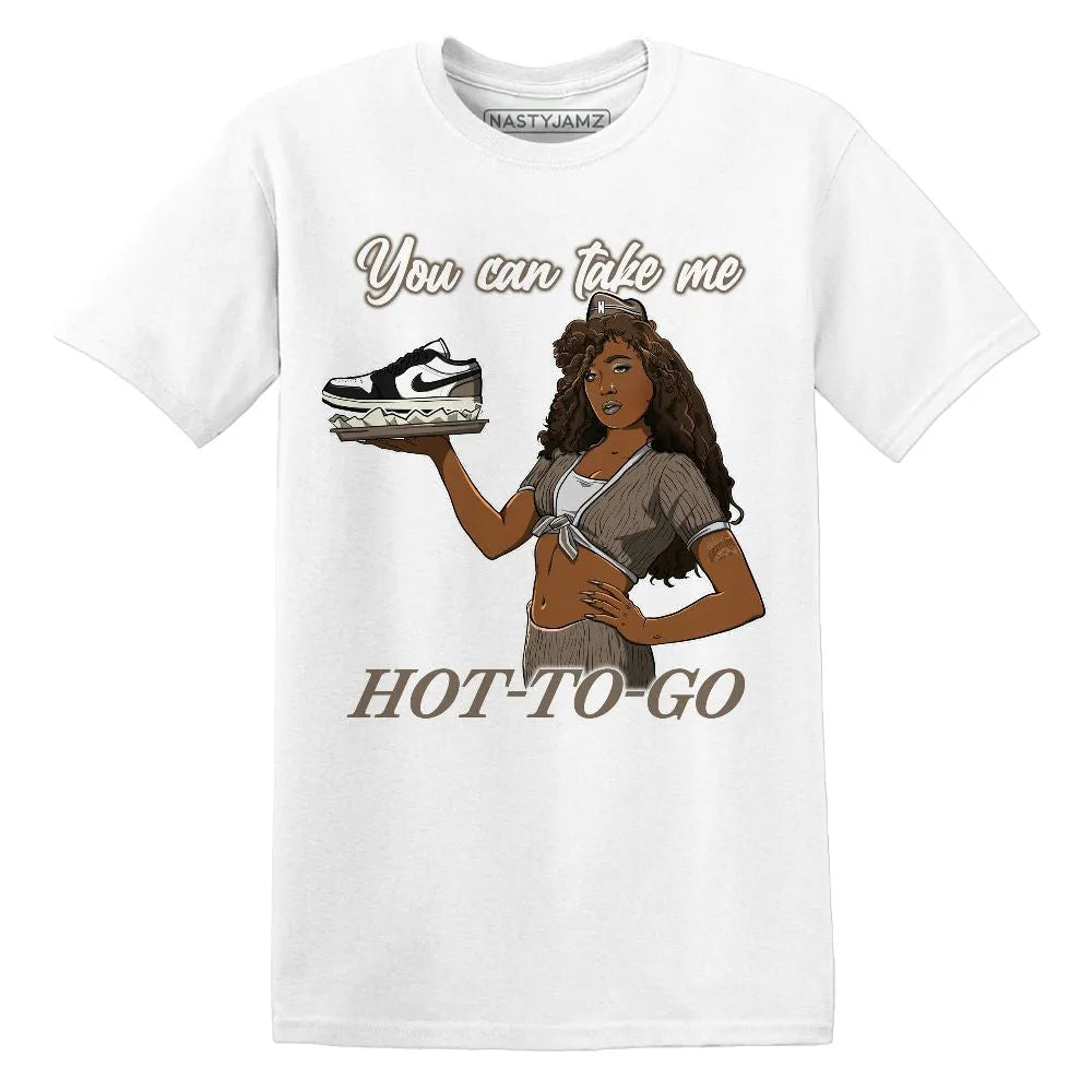 Ready To Go AJ 1 Low Mocha NastyJamz Website T-Shirt 2D