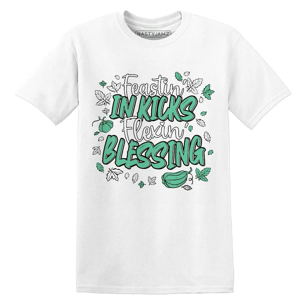 Kicks Feasting.AJ 1 Green Glow NastyJamz Website T-Shirt 2D