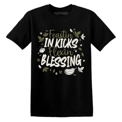 Kicks Feasting.AJ 1 Medium Olive NastyJamz Website T-Shirt 2D