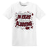 Kicks Feasting.AJ 1 White Team Red NastyJamz Website T-Shirt 2D
