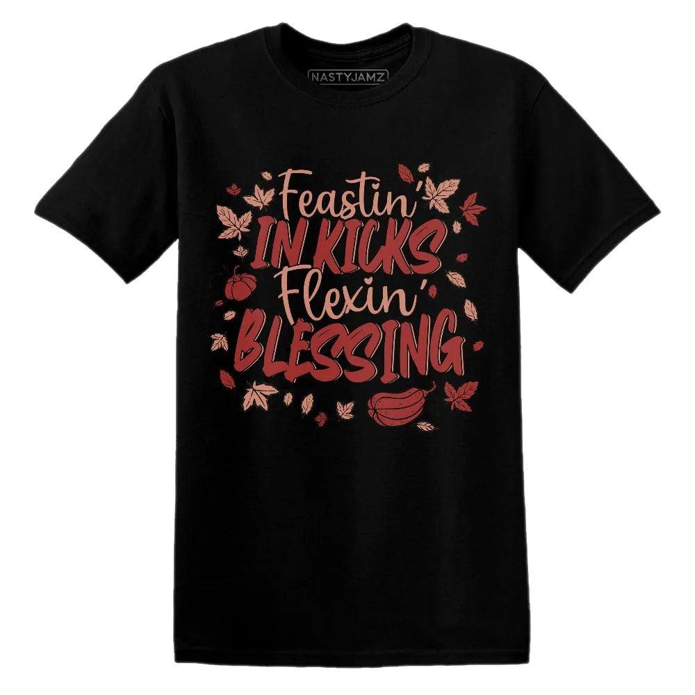 Kicks Feasting.AJ 13 Dune Red NastyJamz Website T-Shirt 2D