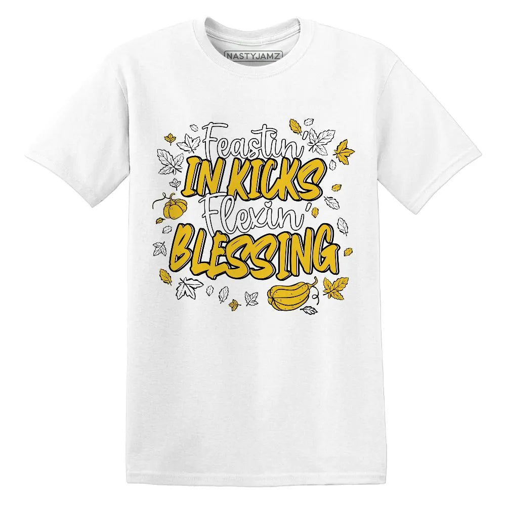 Kicks Feasting.AJ 6 Yellow Ochre NastyJamz Website T-Shirt 2D