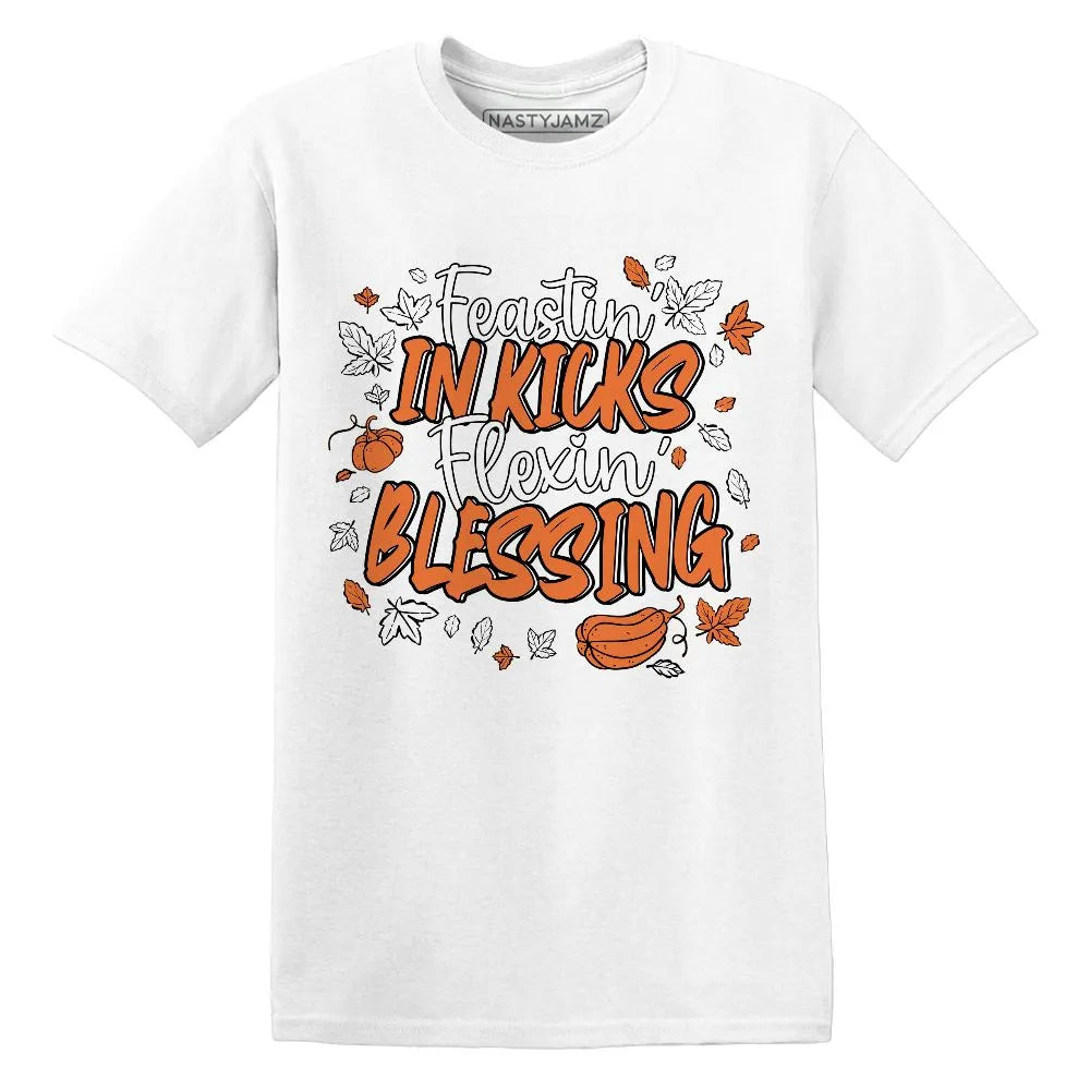 Kicks Feasting.AM TW White Orange NastyJamz Website T-Shirt 2D